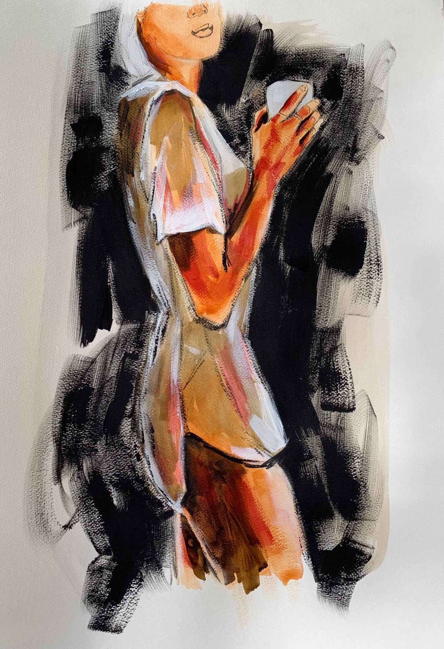 Pair of tea/coffee sketches