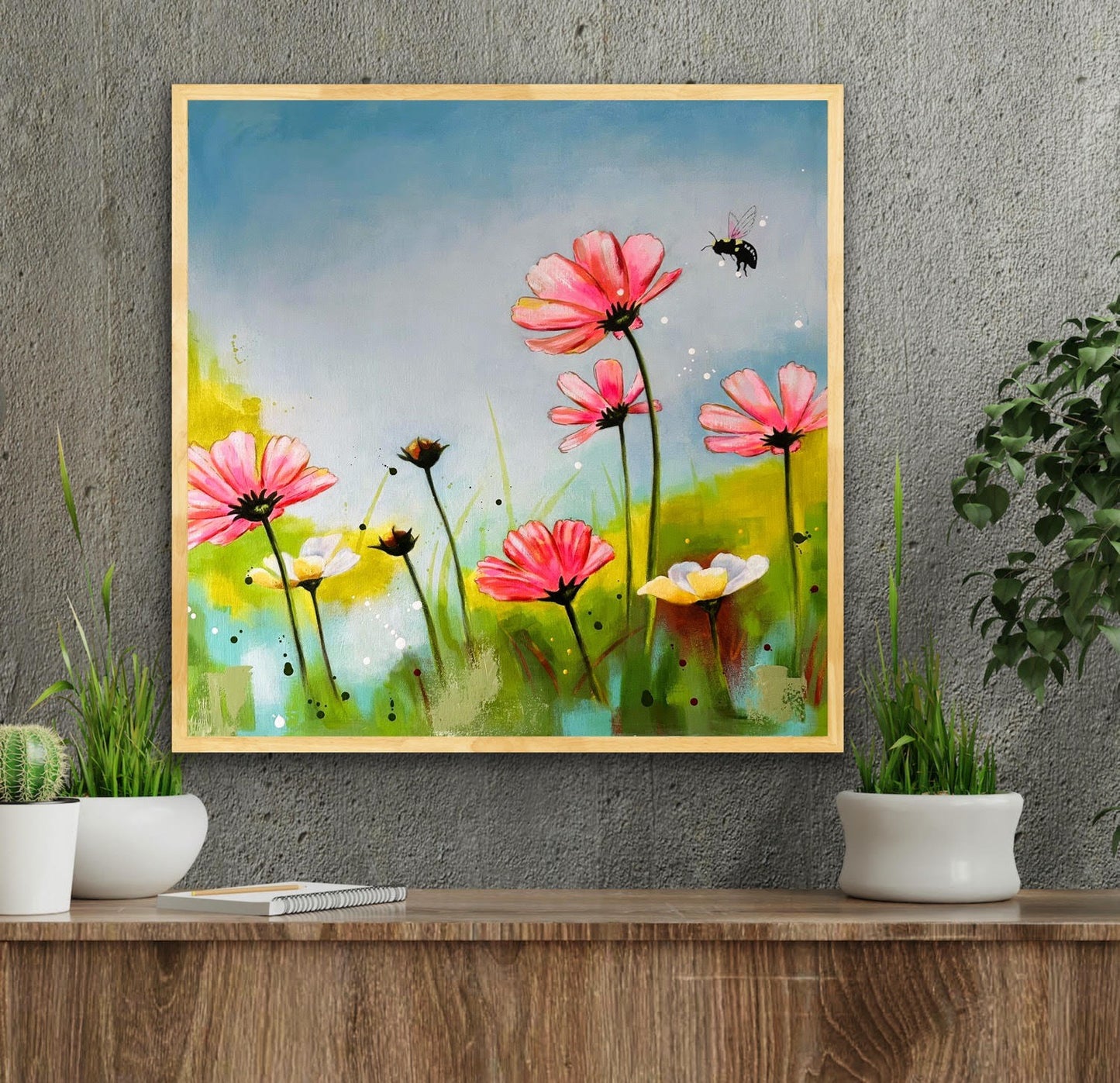Flowers and Bee #4