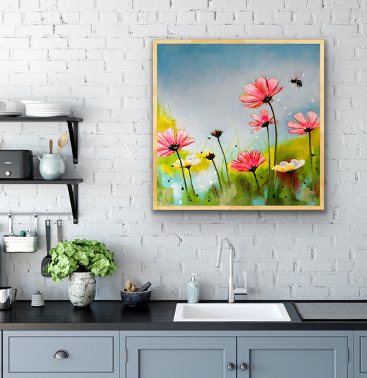 Flowers and Bee #4